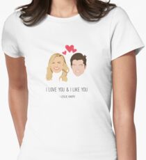 Leslie Knope Loves Ben Wyatt Women's Fitted T-Shirt