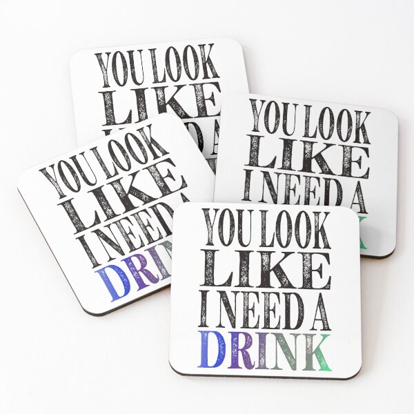Item preview, You Look Like I Need A Drink Slightly Wrong Essential Classic Sticker And Shirt Design designed and sold by Glike.