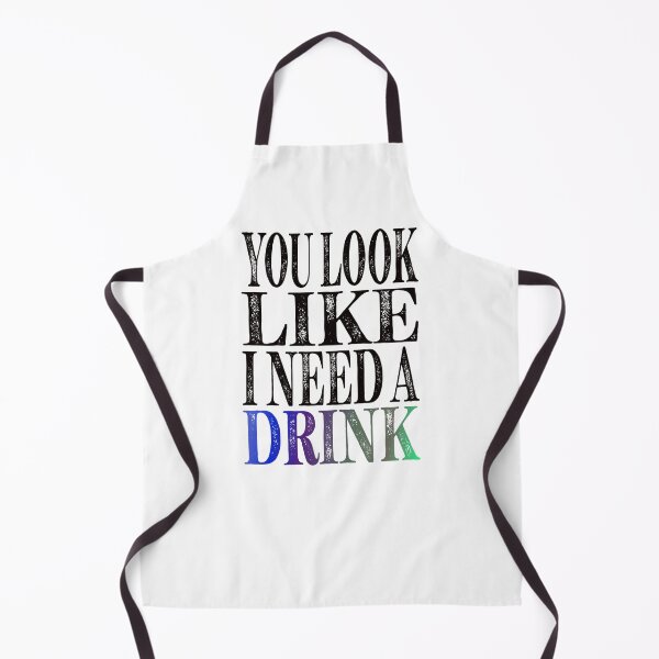Item preview, You Look Like I Need A Drink Slightly Wrong Essential Classic Sticker And Shirt Design designed and sold by Glike.