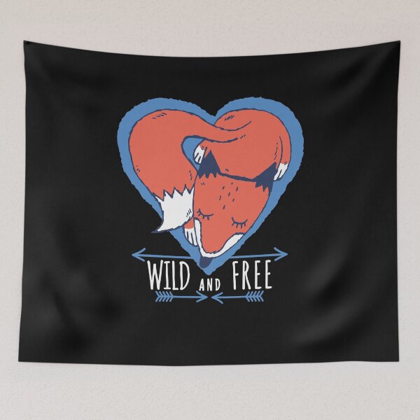 Item preview, Cute Wild and Free Adventure Fox designed and sold by Original Cheddar.