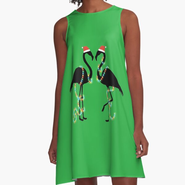 Christmas flamingo dress Clearance