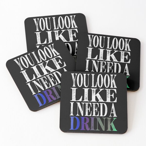 Item preview, You Look Like I Need A Drink Slightly Wrong Essential Classic Sticker And Shirt Design designed and sold by Glike.