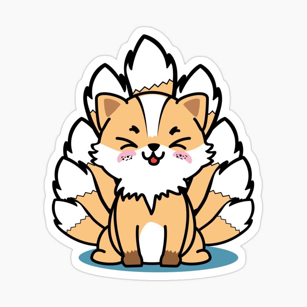 Cute Nine Tailed Fox Kitsune Gumiho\