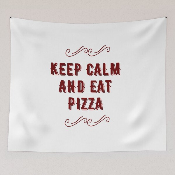 Item preview, Keep Calm and eat pizza! designed and sold by Niceprint42.