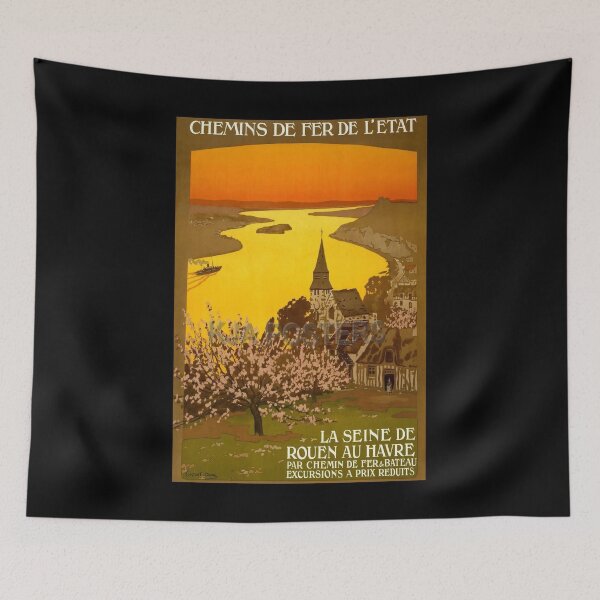 Item preview, retro classic ETA La Seine de Rouen au Havre poster designed and sold by CorasPosters.