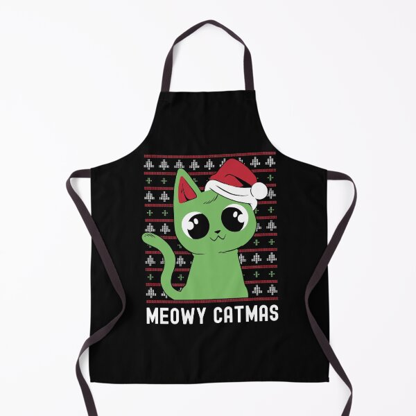 Item preview, Meowy Catmas Cat Wearing Santa Hat designed and sold by OnepixArt.