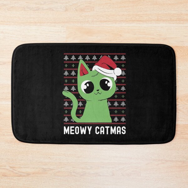 Item preview, Meowy Catmas Cat Wearing Santa Hat  designed and sold by OnepixArt.