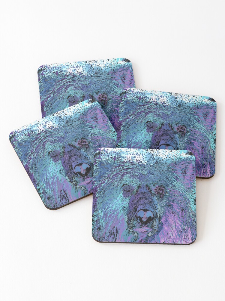 Thumbnail 1 of 5, Coasters (Set of 4), bear gradient designed and sold by MsTyson.