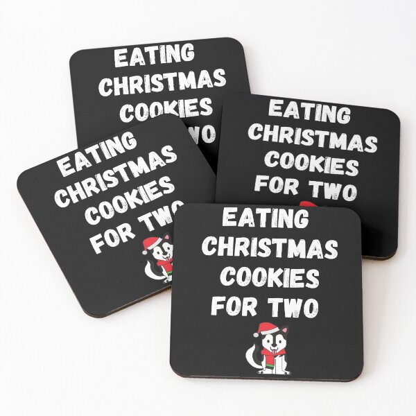 Item preview, Eating Christmas cookies for two designed and sold by Cafecreative.