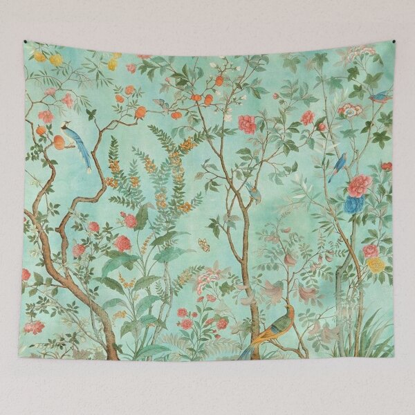 Item preview, Chinoiserie Wall Mural  designed and sold by Kristina  Sale.