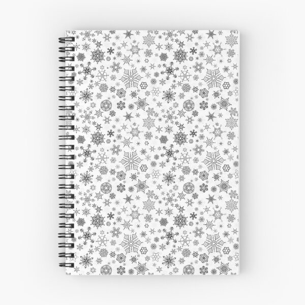 Item preview, Mini patrón de copos de nieve en blanco y negro designed and sold by FickleMuse.