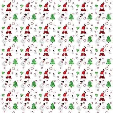 Artwork thumbnail, Santa Pattern by ShopEssentials