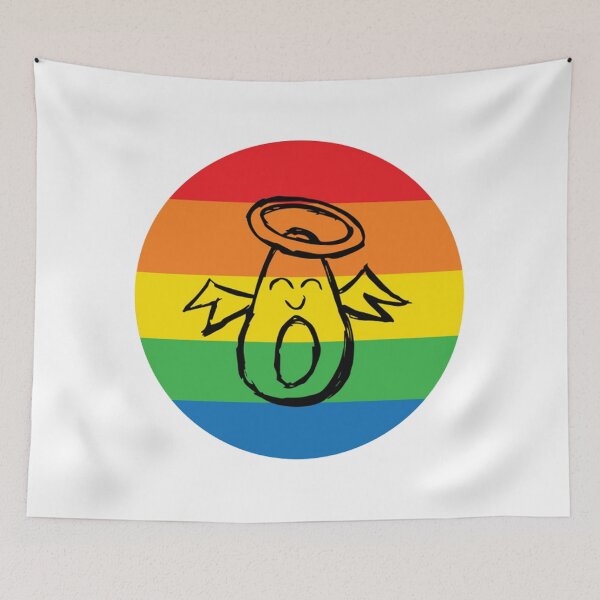 Item preview, rainbow avocado designed and sold by zanbo.