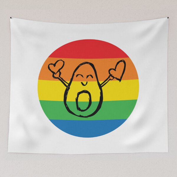 Item preview, rainbow avocado designed and sold by zanbo.