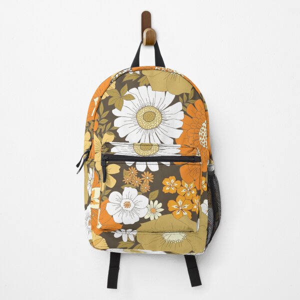 Item preview, Orange, Brown, and Yellow Vintage Flower Pattern designed and sold by Eyestigmatic.
