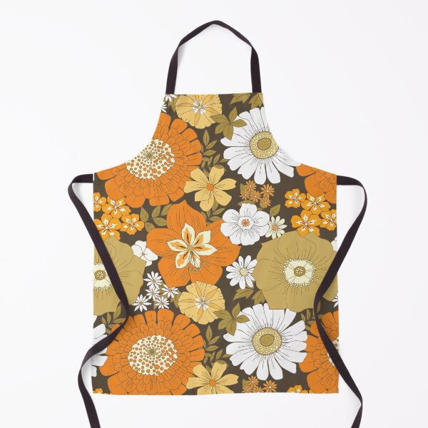 Item preview, Orange, Brown, and Yellow Vintage Flower Pattern designed and sold by Eyestigmatic.
