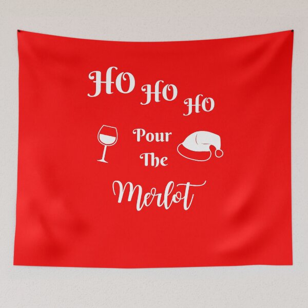 Artikelvorschau, Hohoho gießt den Merlot ein entworfen und verkauft von DivineLiveShop.