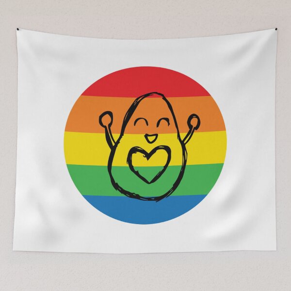 Item preview, rainbow avocado designed and sold by zanbo.