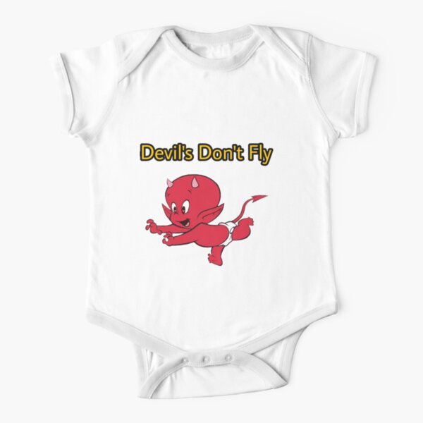 Bodies Bebe Manches Courtes Sur Le Theme Diable Rouge Redbubble