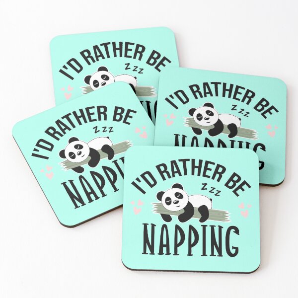 Item preview, I Would Rather Be Napping - Funny panda designed and sold by DeliriousSteve.