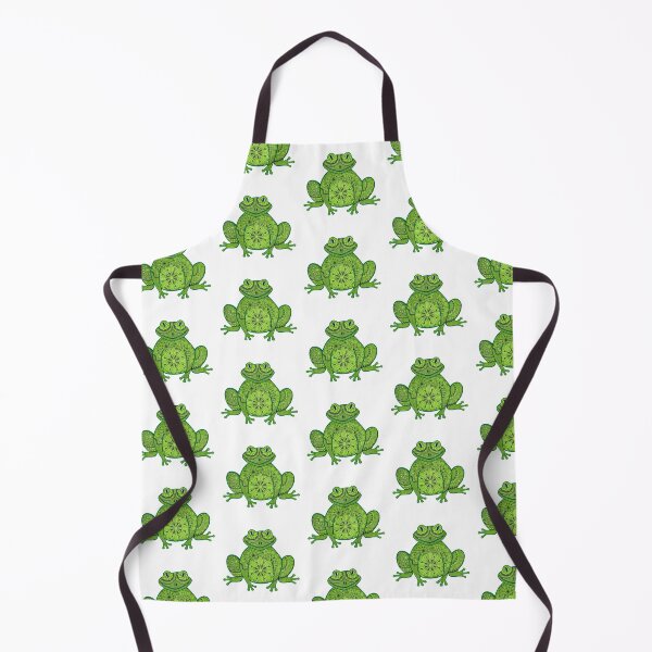 Item preview, Green Mandala Frog (white background) designed and sold by Calen Picard-Carroll.