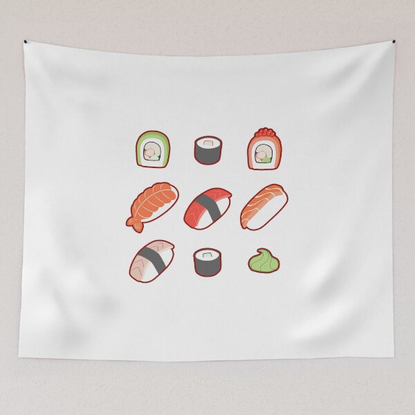 Item preview, Sushi Rolls - Dark Border designed and sold by vpessagno.
