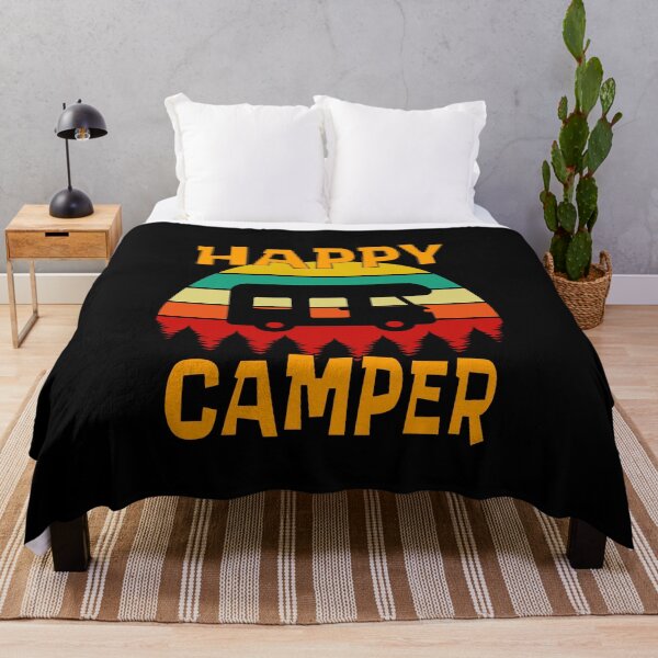 Item preview, Happy Camper Essential Outdoor Classic Sticker And Shirt Design designed and sold by Glike.