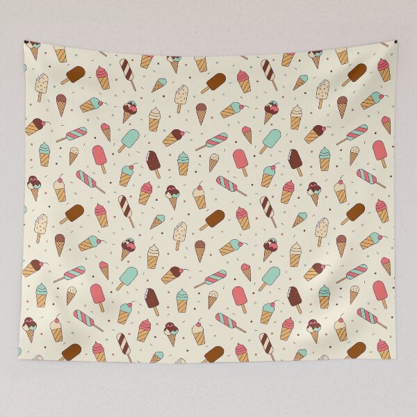 Item preview, ice cream pattern designed and sold by swagnstickers.