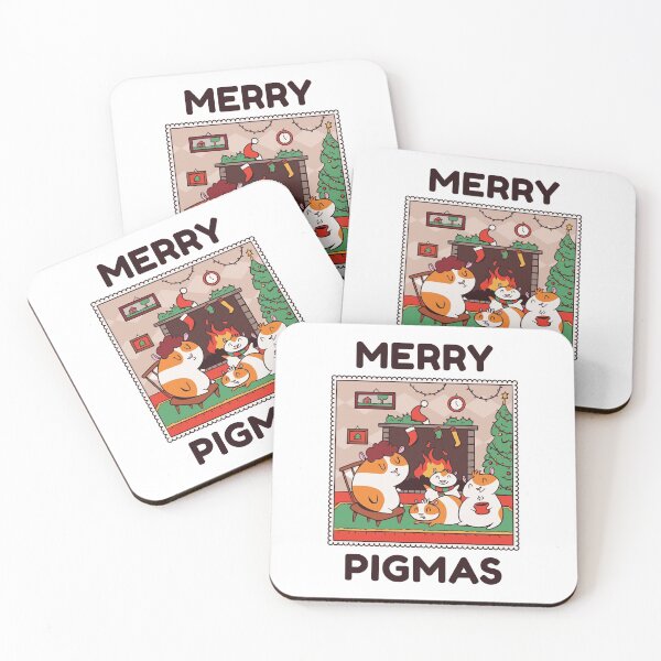 Item preview, Merry Pigmas Christmas Guinea Pigs designed and sold by OnepixArt.