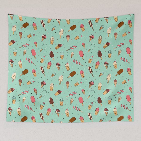 Item preview, ice cream pattern designed and sold by swagnstickers.