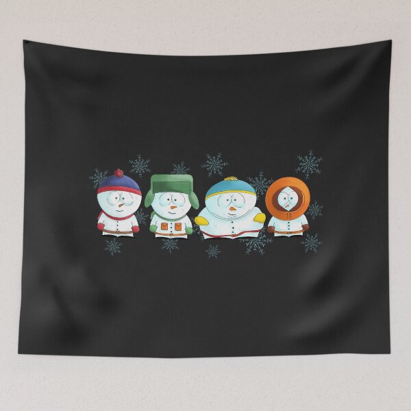 Item preview, Cute South Park Xmas Christmas Snowmen designed and sold by pinkart666.