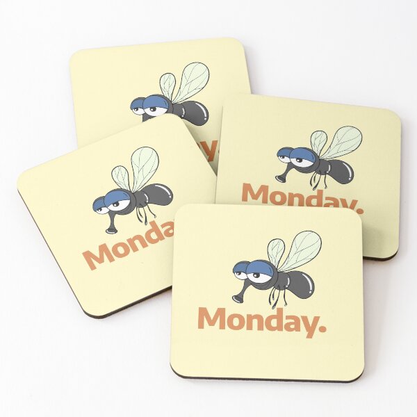 Item preview, Bored fly – Monday sucks designed and sold by Cat N' Doodles.
