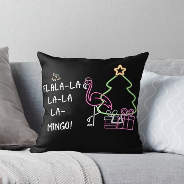 Item preview, fla (fa) lala-la la- lala la MINGO! / flamingo christmas, neon style designed and sold by SpicyCherrys.