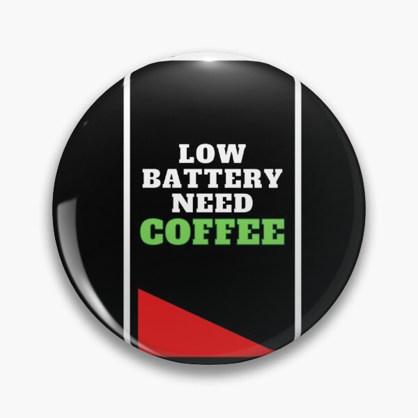 Item preview, Low battery need Coffee Classic T-Shirt designed and sold by ClearThoughts.