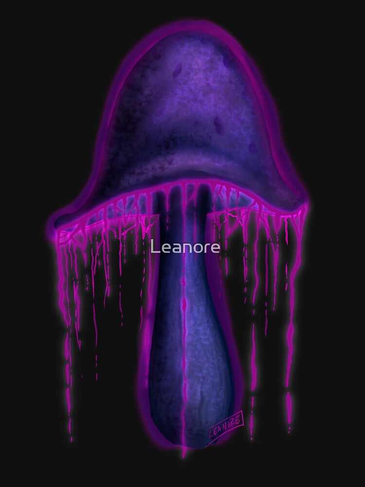 Glowing Purple Mushroom by Leanore