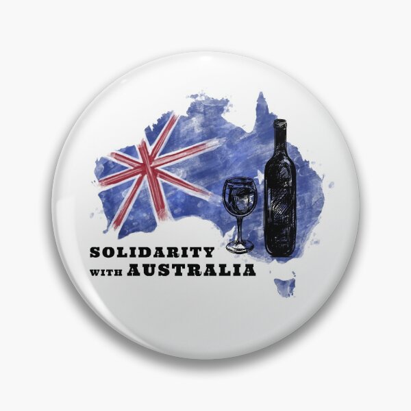 Item preview, SOLIDARITY WITH AUSTRALIA WINE AND SUPPORT OF FREEDOM AND HUMAN RIGHTS designed and sold by thebaronart.
