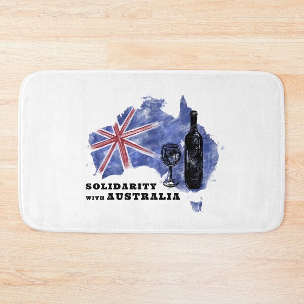 Item preview, SOLIDARITY WITH AUSTRALIA WINE AND SUPPORT OF FREEDOM AND HUMAN RIGHTS designed and sold by thebaronart.