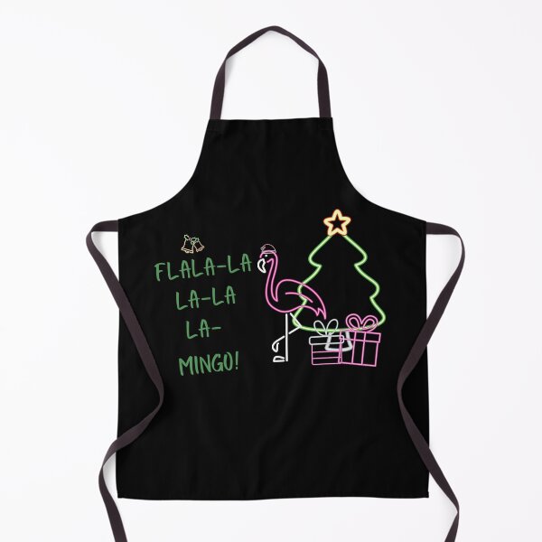Item preview, fla (fa) lala-la la- lala la MINGO! / flamingo christmas, neon style designed and sold by SpicyCherrys.