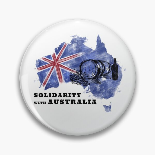 Item preview, SOLIDARITY WITH AUSTRALIA WINE AND SUPPORT OF FREEDOM AND HUMAN RIGHTS designed and sold by thebaronart.
