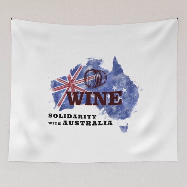 Item preview, SOLIDARITY WITH AUSTRALIA WINE AND SUPPORT OF FREEDOM AND HUMAN RIGHTS designed and sold by thebaronart.