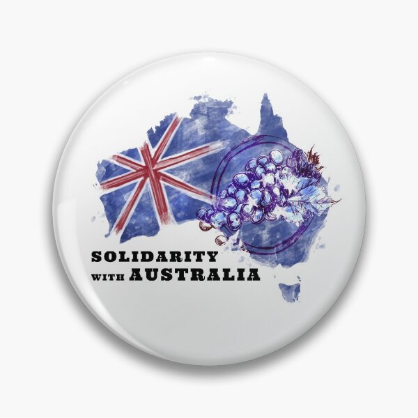 Item preview, SOLIDARITY WITH AUSTRALIA WINE AND SUPPORT OF FREEDOM AND HUMAN RIGHTS designed and sold by thebaronart.