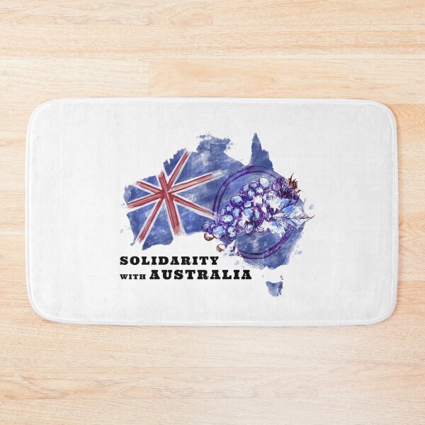 Item preview, SOLIDARITY WITH AUSTRALIA WINE AND SUPPORT OF FREEDOM AND HUMAN RIGHTS designed and sold by thebaronart.