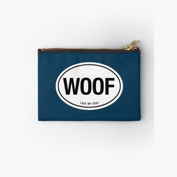 Item preview, WOOF - LOVE MY DOG EURO STICKER designed and sold by cpinteractive.