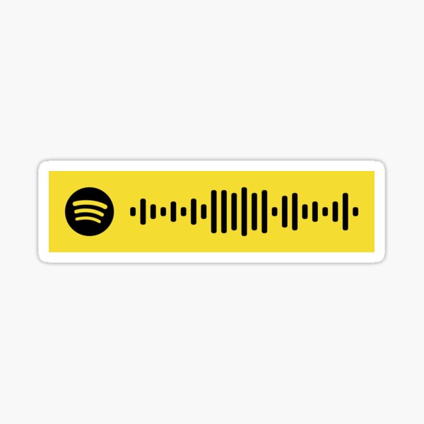 Psycho Post Malone Ty Dolla Ign Spotify Code Sticker By Crtspotify Redbubble