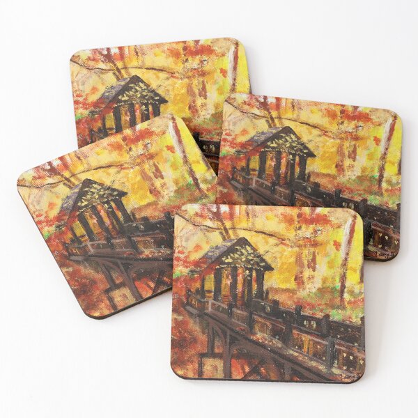 Item preview, Fall Leaves at Seven Bridges, Grant Park in South Milwaukee by Lana Holman designed and sold by LanaHolman.