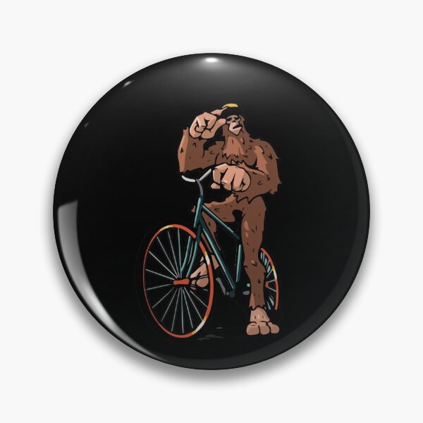 Item preview, Bigfoot Biking Mountain Bike MTB Funny Biker Sasquatch designed and sold by Dressed For  Duty.
