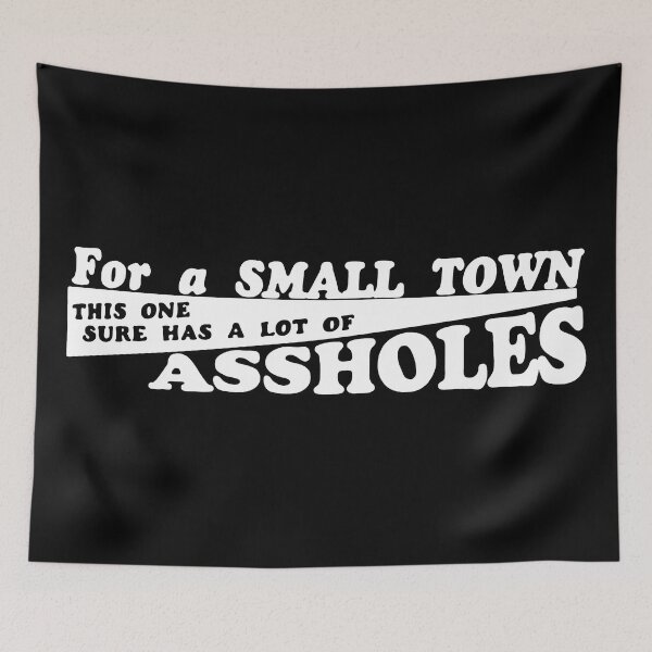 Item preview, For A Small Town... (WHITE) designed and sold by DiscoVolante.