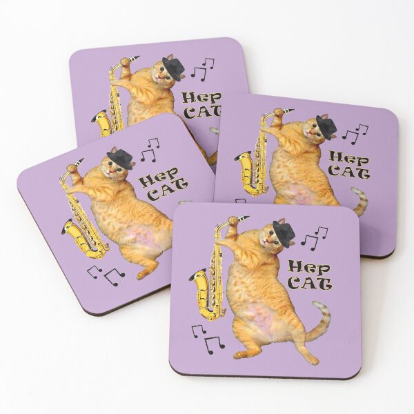 Item preview, Hep Cat Playing Saxophone - Purple Haze designed and sold by RawSunArt.