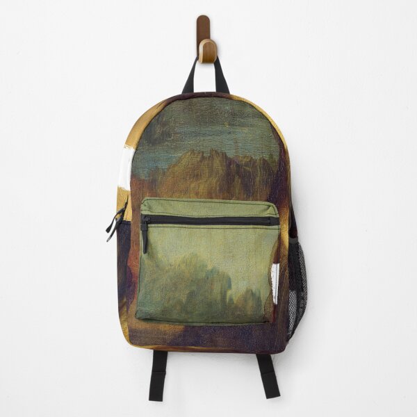 Item preview, Leonardo da Vinci's Mona Lisa with white paint stroke designed and sold by wolfofwallst.