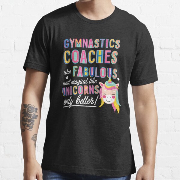 Womens Cute Coaching Gift for Gymnast Coaches Gymnastics Coach V-Neck  T-Shirt